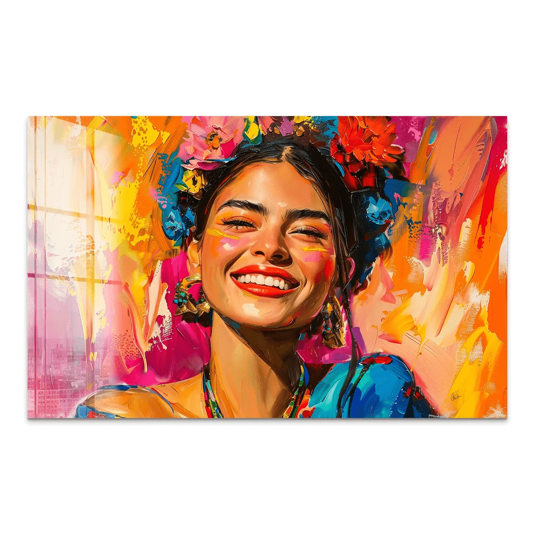 Happy Frida Acrylglas Bild INGALERIE