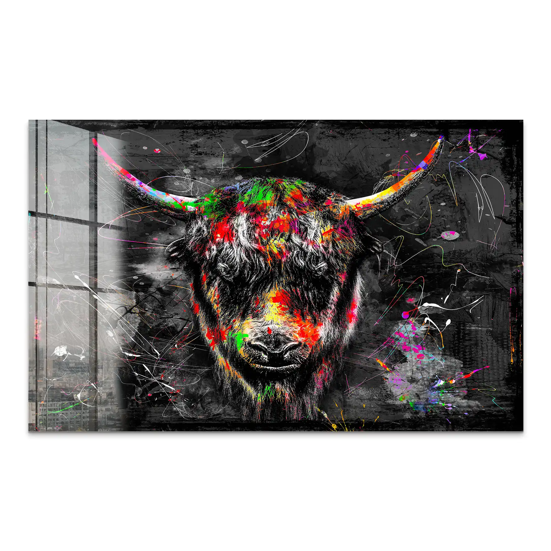 Yak Highland Abstrakt Acrylglas Bild INGALERIE