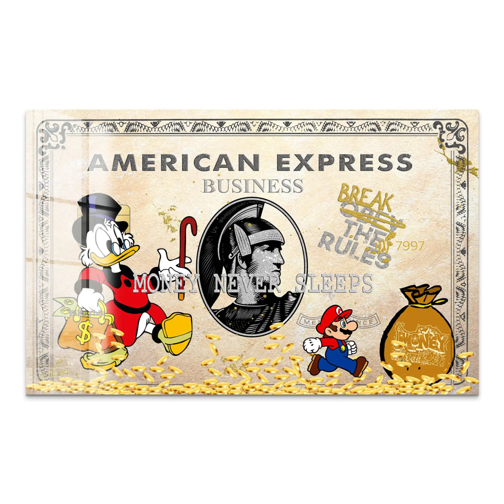 Dagobert Retro Amex Acrylglas Bild INGALERIE