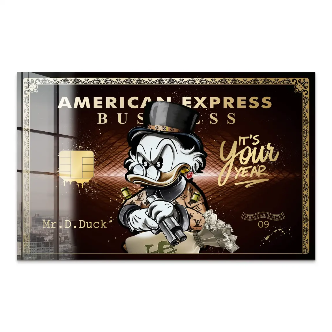 Dagobert Gold Business Acrylglas Bild