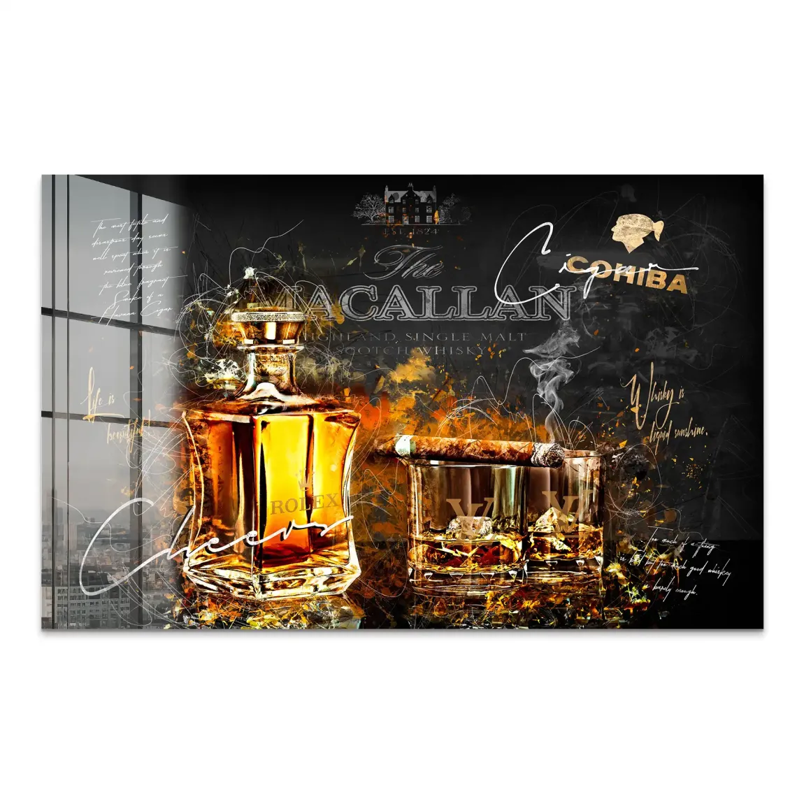 Whisky Lifestyle Art Acrylglas Bild INGALERIE