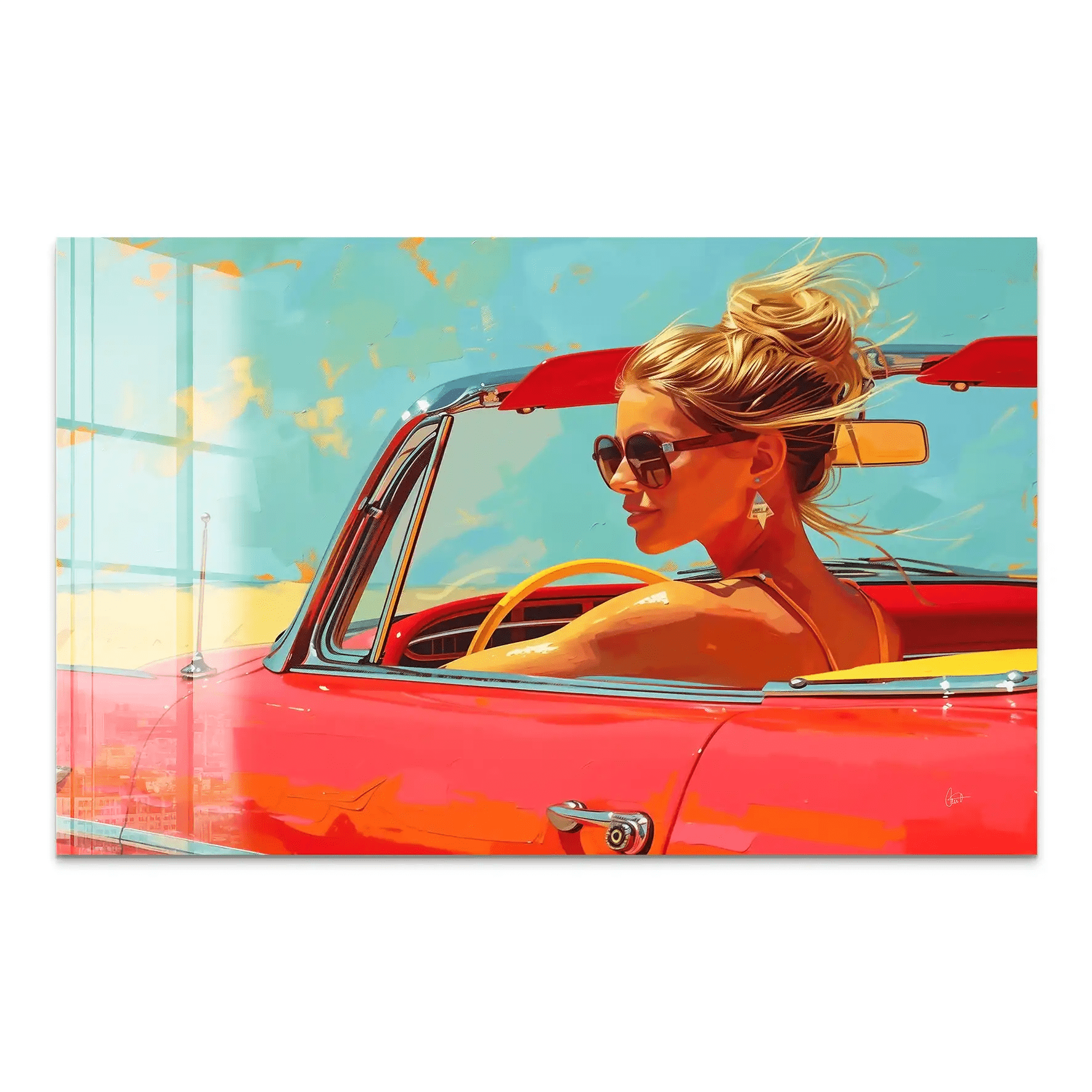 Roadtrip Pop Art Acrylglas Bild INGALERIE