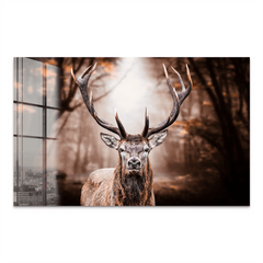 Hirsch Vintage Style Acrylglas Bild