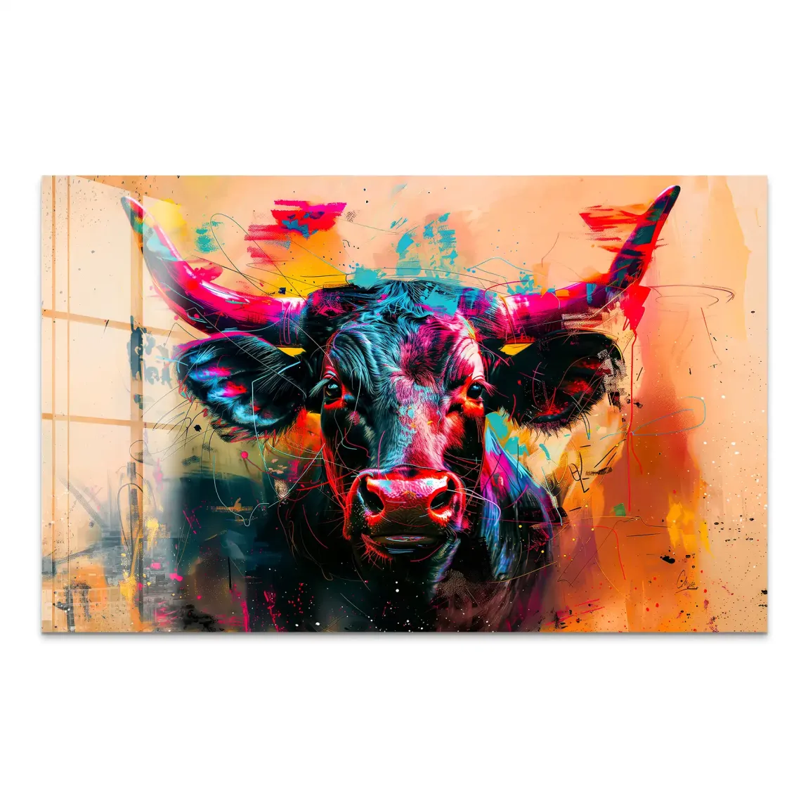 Majestic Bull Acrylglas Bild