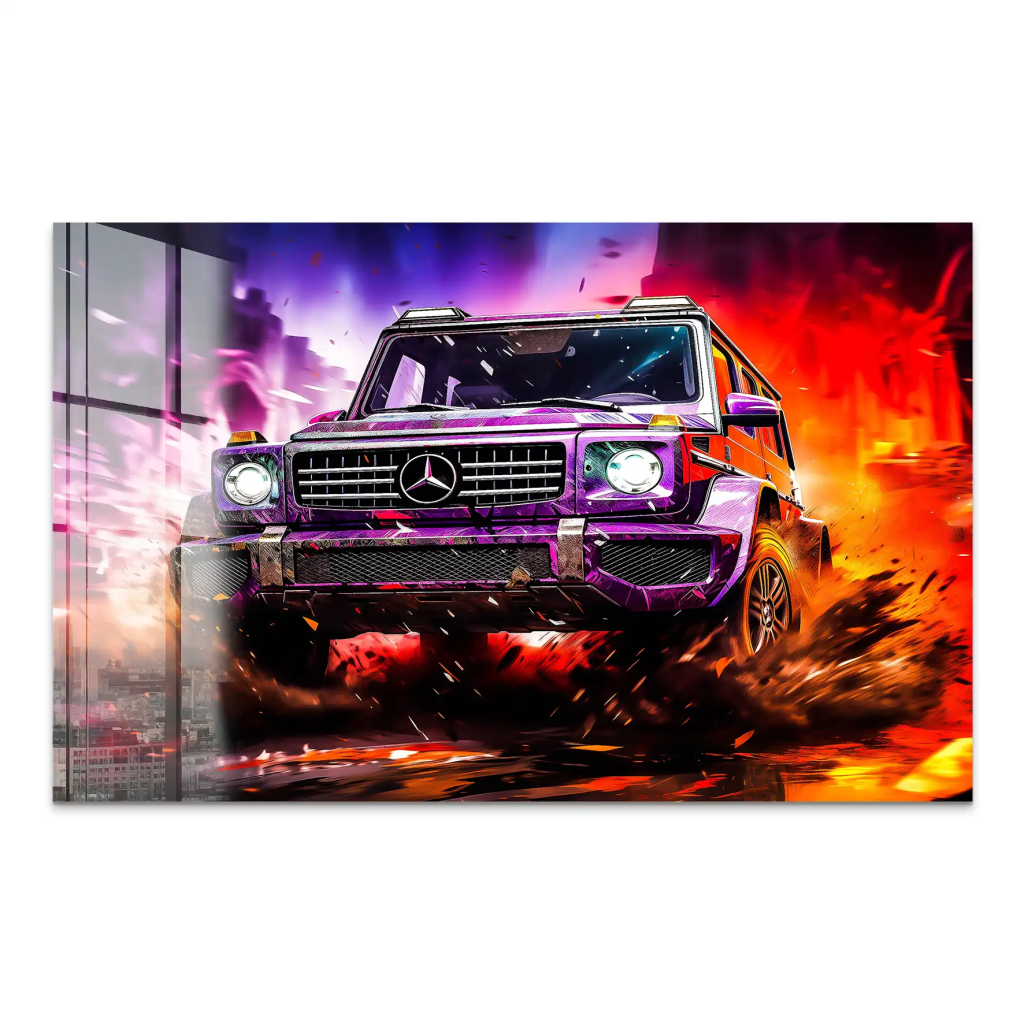 Mercedes G63 Abstrakt Offroad Acrylglas Bild INGALERIE