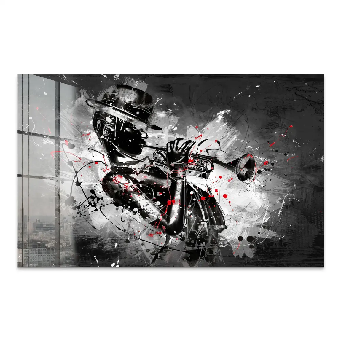 Jazzman Noir Symphony Acrylglas Bild