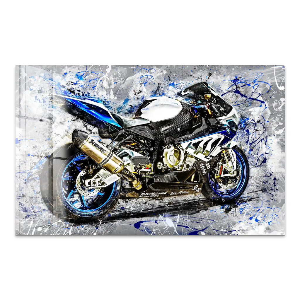 BMW HP4 Abstrakt Acrylglas Bild INGALERIE