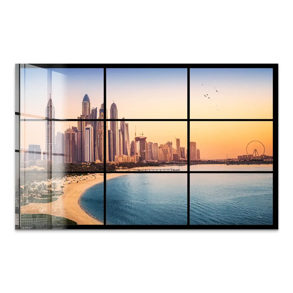 Golden Dunes Dubai Acrylglas Bild