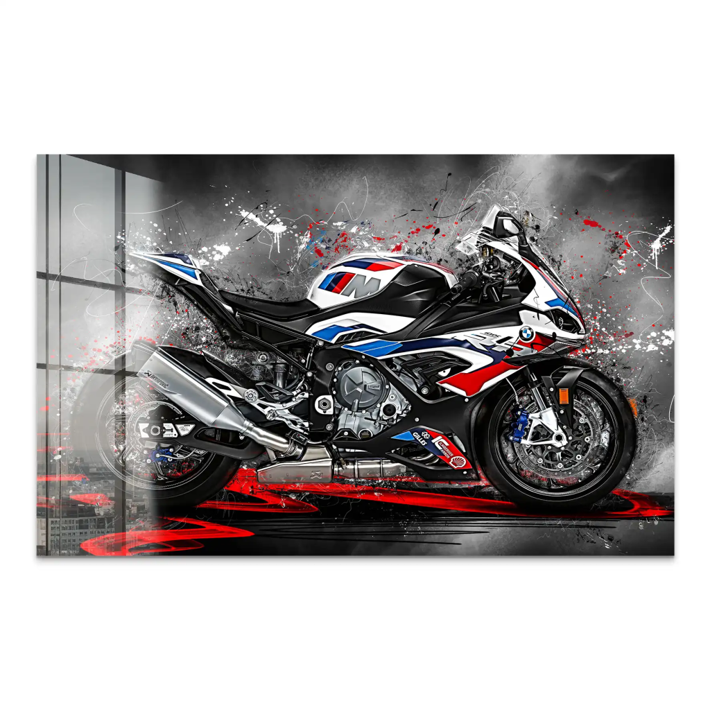 BMW M1000RR Abstrakt Acrylglas Bild INGALERIE