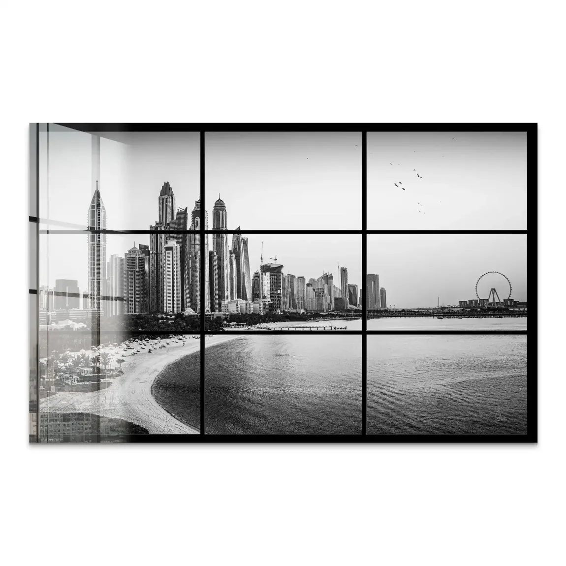 Dubai Noir Horizon Acrylglas Bild