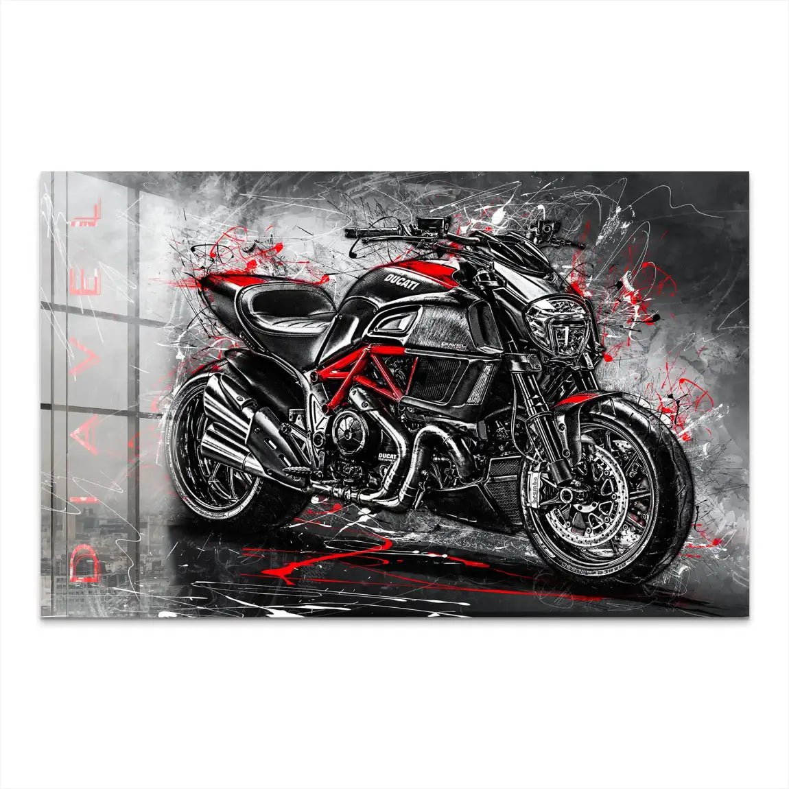 Ducati Diavel Nr.2 Acrylglas Bild INGALERIE