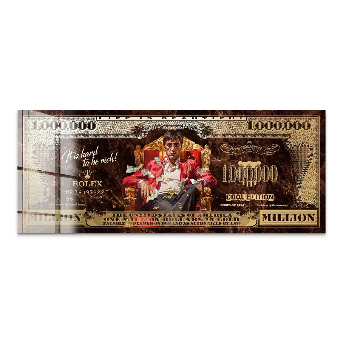 Scarface Million Legacy Dollar Acrylglas Bild
