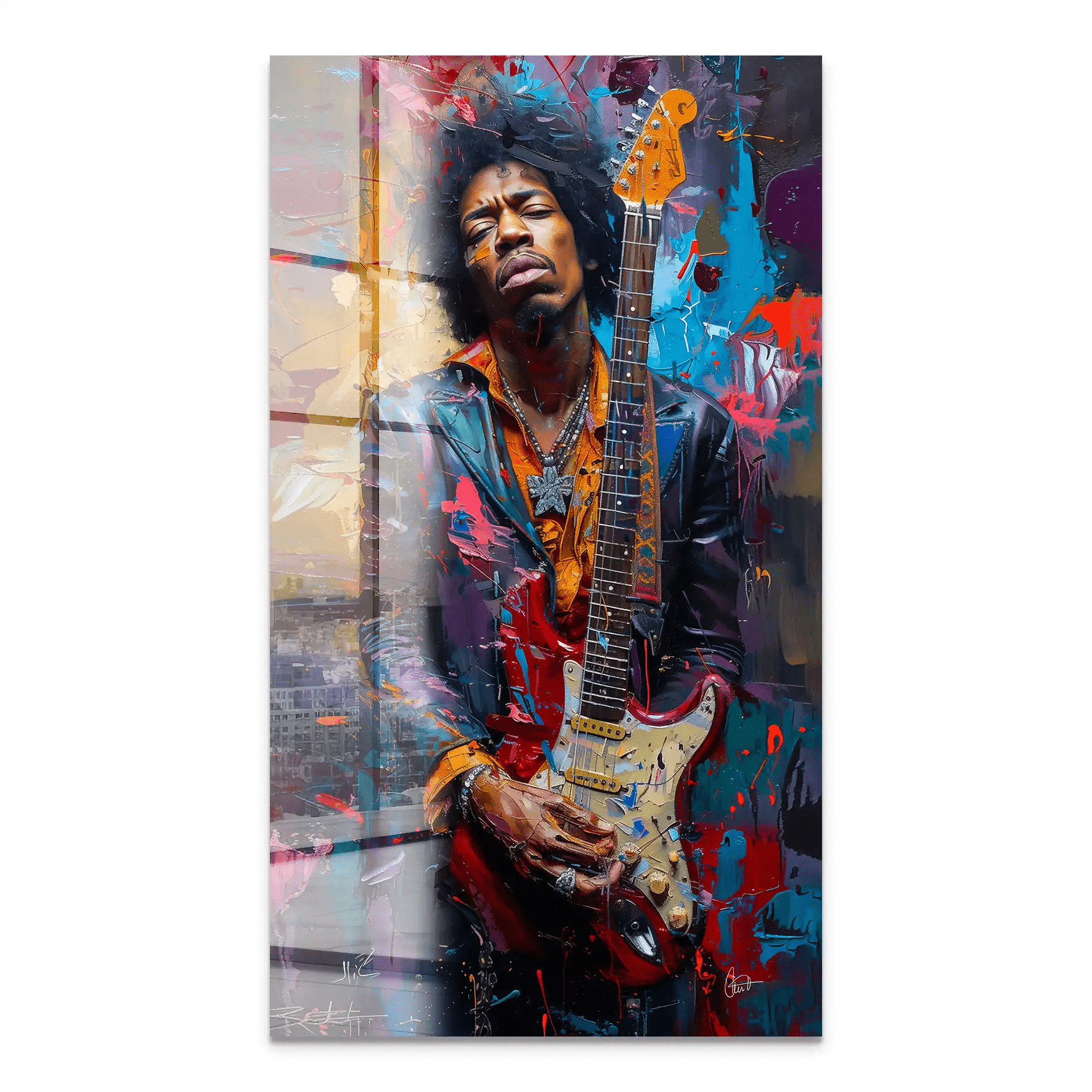 Jimi Abstrakt Color Acrylglas Bild INGALERiE