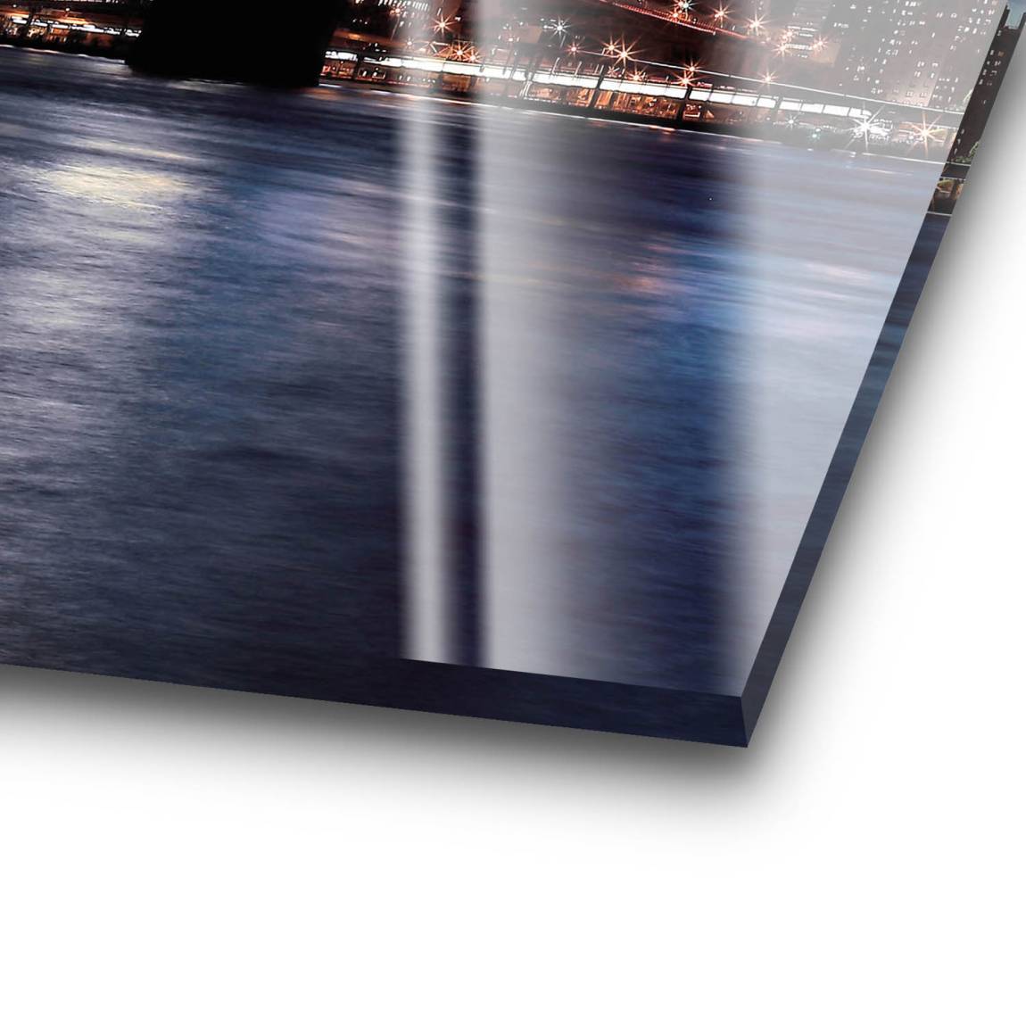 Manhatten bei Nacht Acrylglasbild
