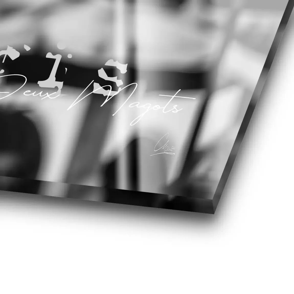 Audrey Hepburn Paris Cafe Acrylglas Bild