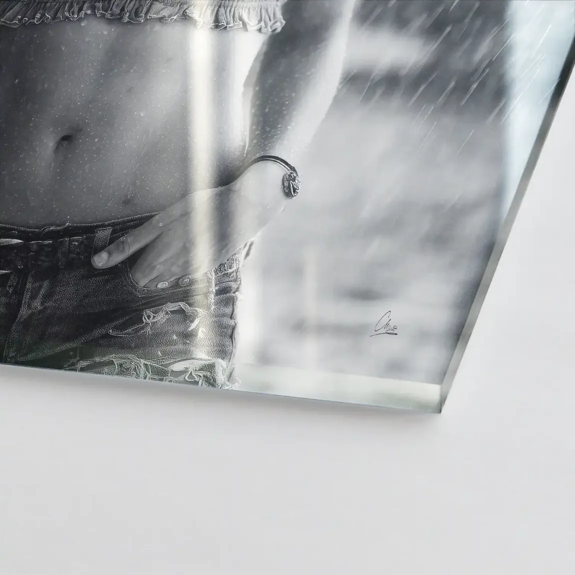 Summer Rain Acrylglasbild