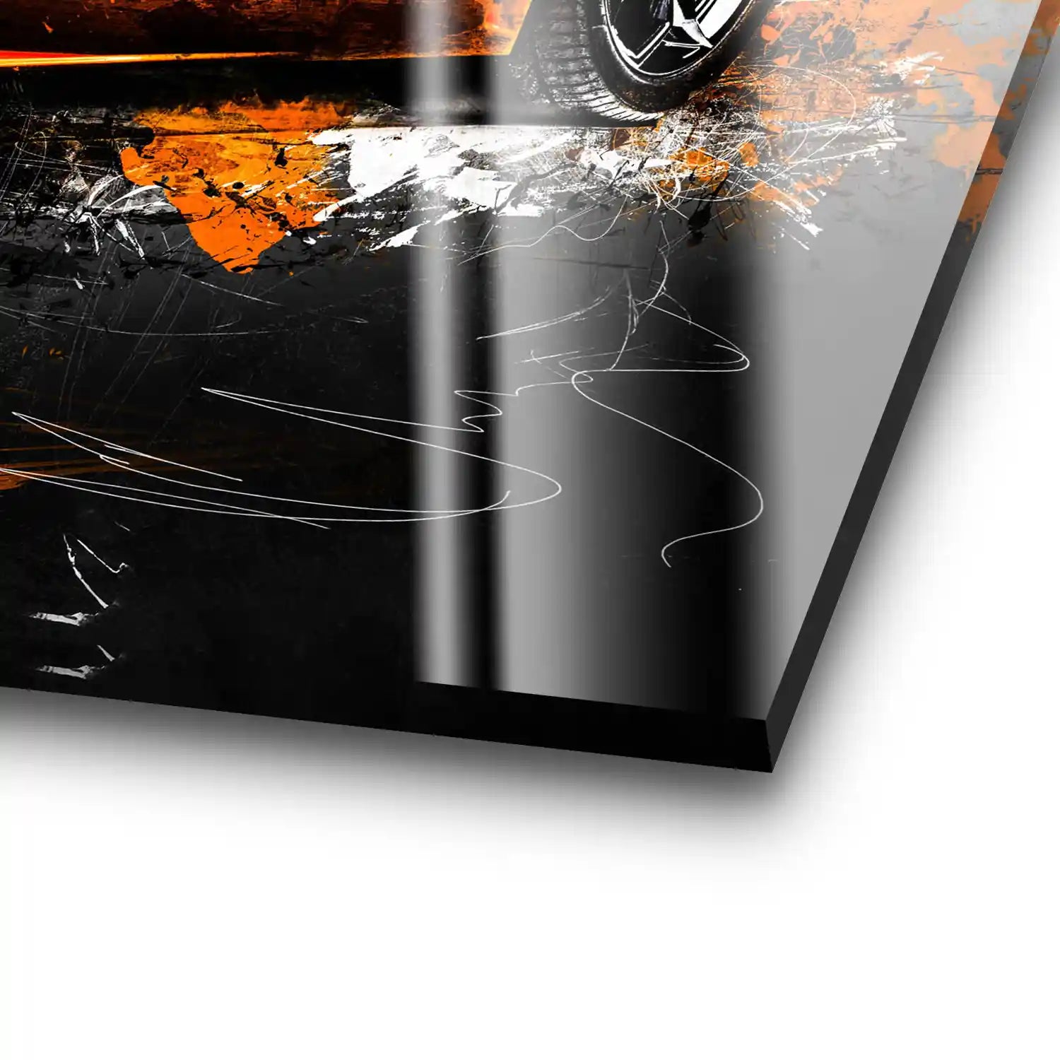 Lambo Aventador Abstrakt Orange Acrylglas Bild INGALERIE