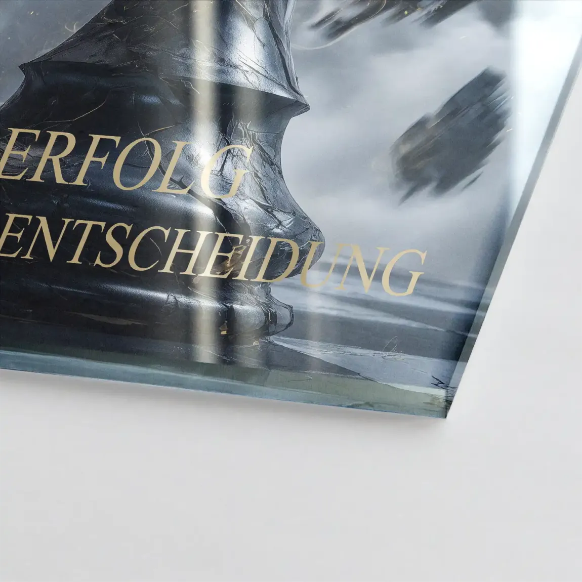 Schwarze Entscheidung Acrylglasbild
