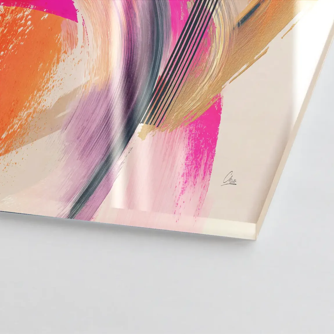 Amber Wave Acrylglasbild