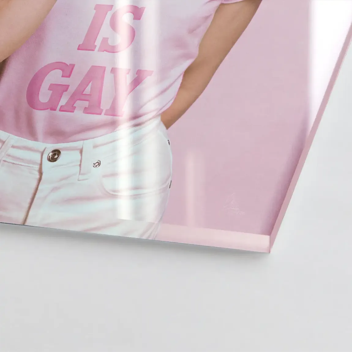 Audrey Hepburn Ken is Gay Acrylglasbild