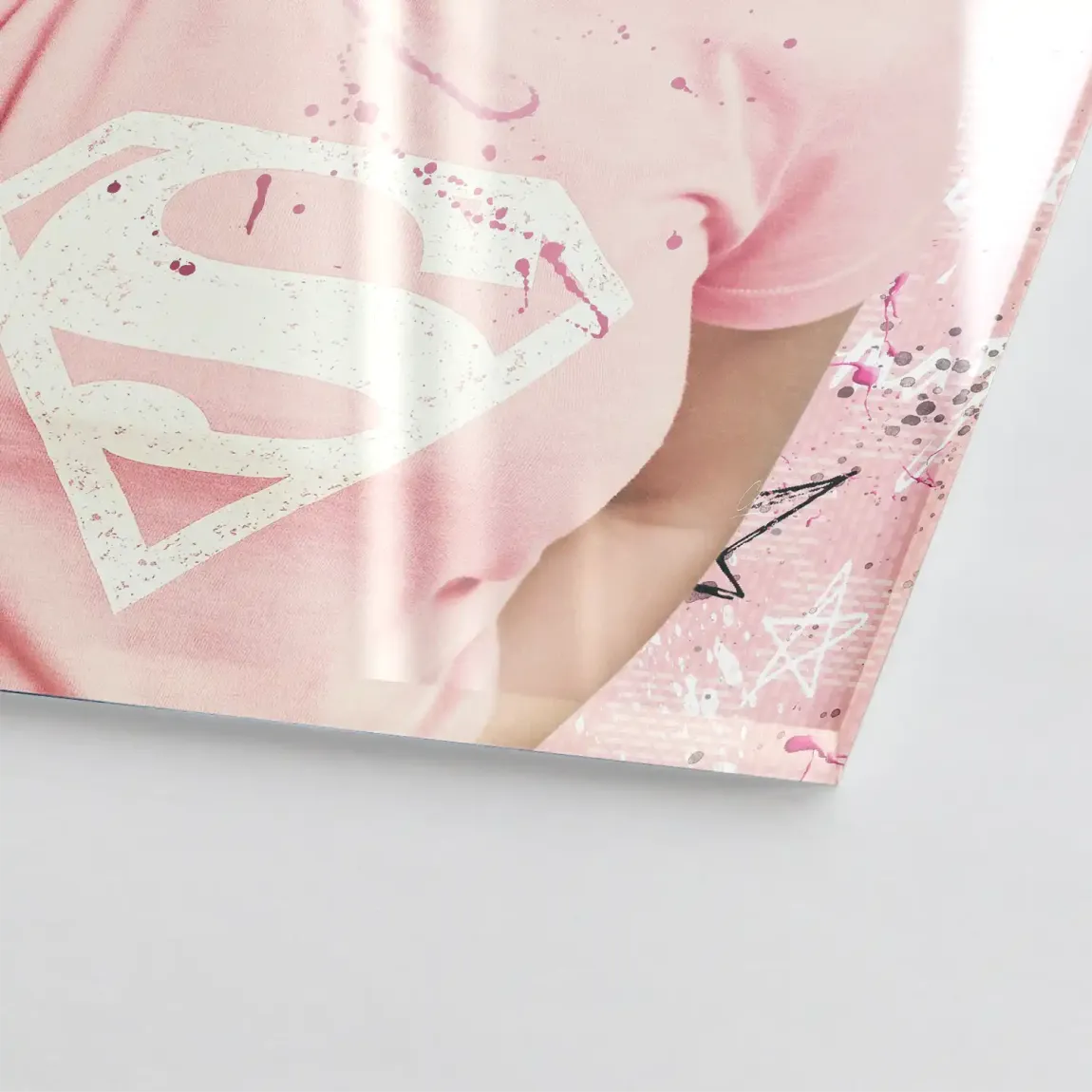 Marilyn Monroe Superman Acrylglasbild