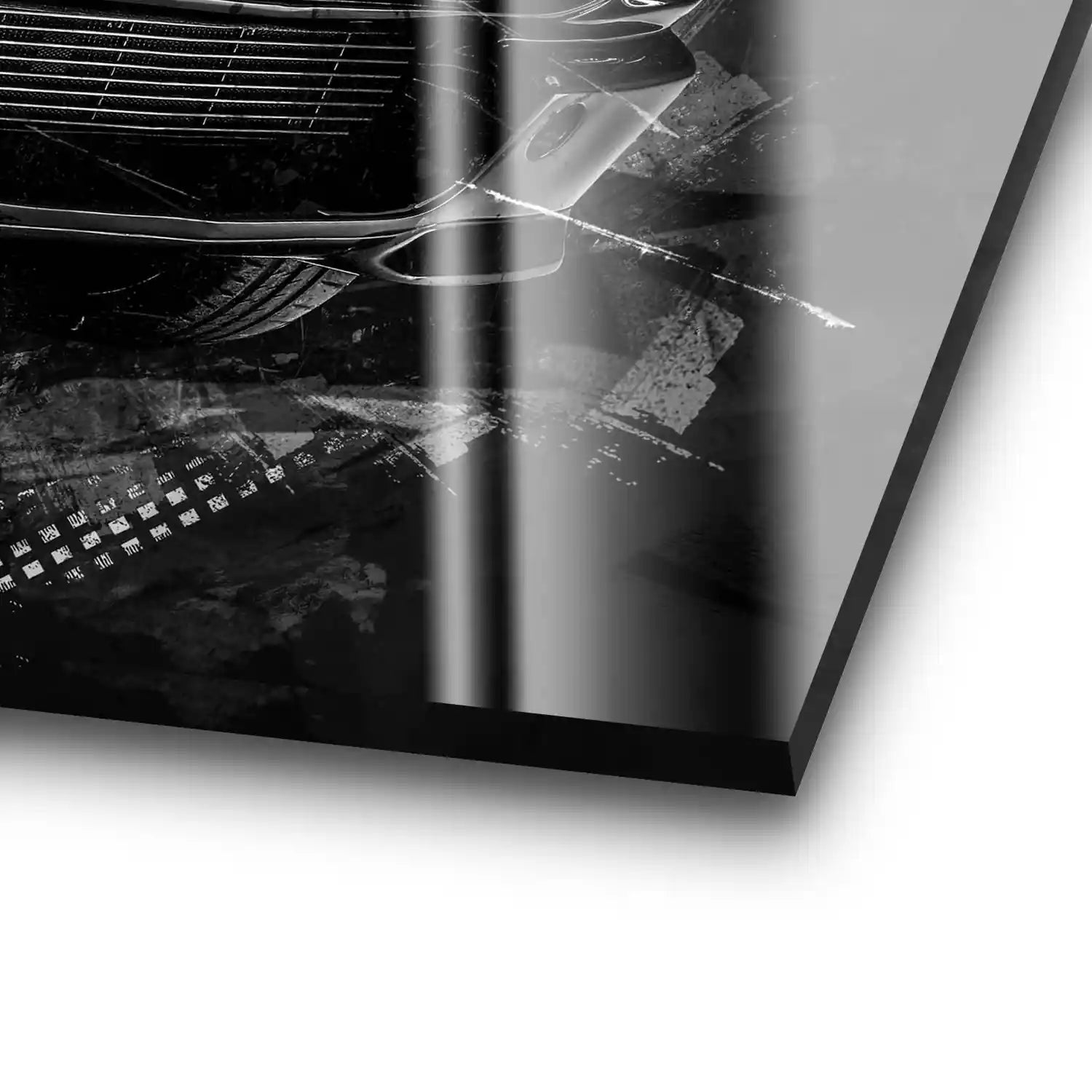 Ford Mustang Retro City Acrylglas Bild INGALERIE