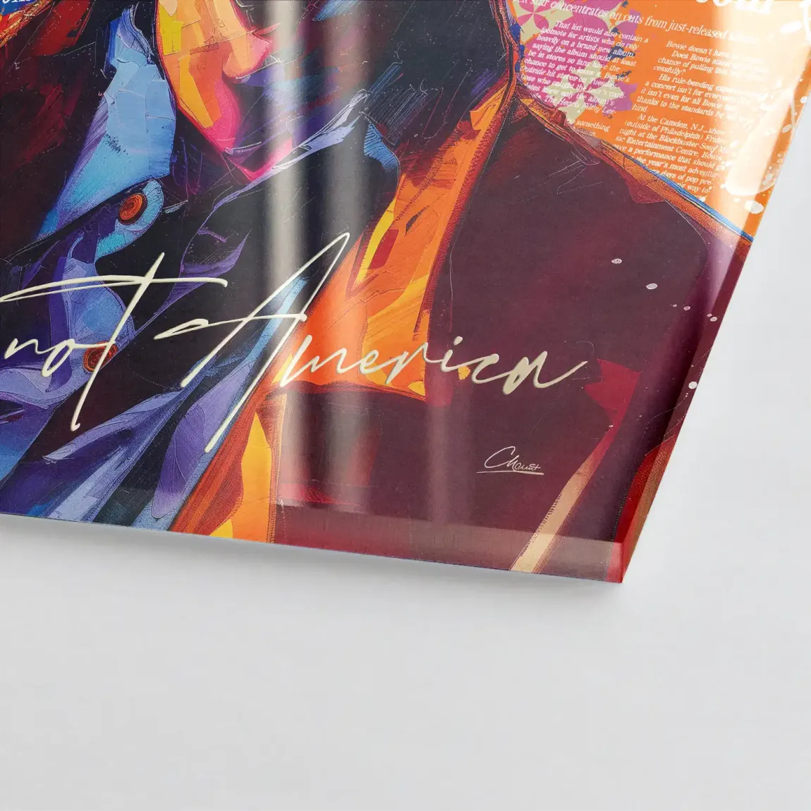 Bowie America Pop Art Acrylglasbild INGALERIE