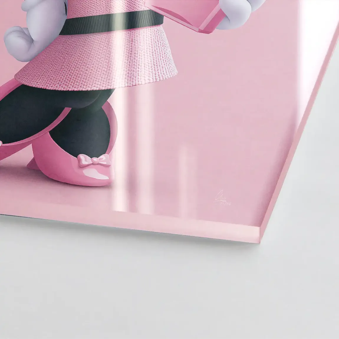 Minnie Rosé Chic Acrylglasbild