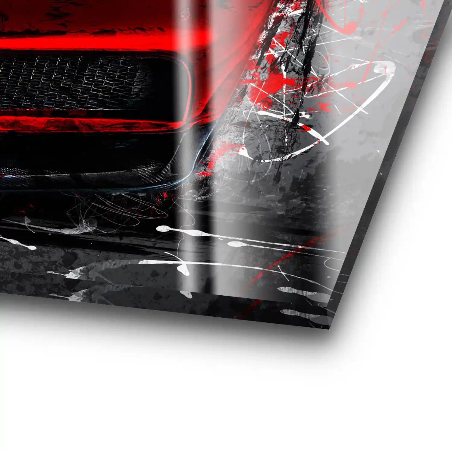 Bugatti Abstrakt Red Style Acrylglas Bild INGALERIE