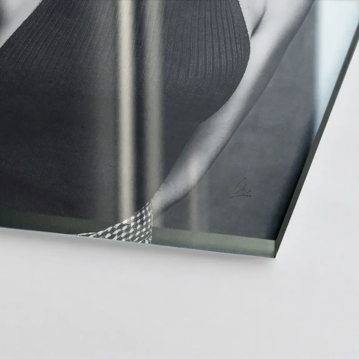 Marilyn Black and White Style Acrylglasbild