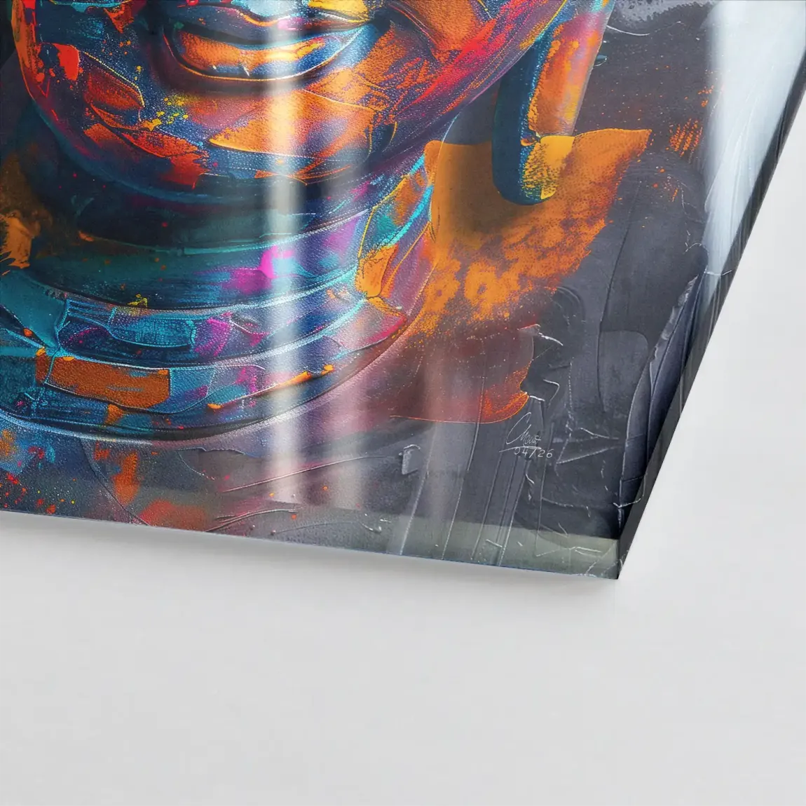 Buddha Farbpoesie Acrylglasbild