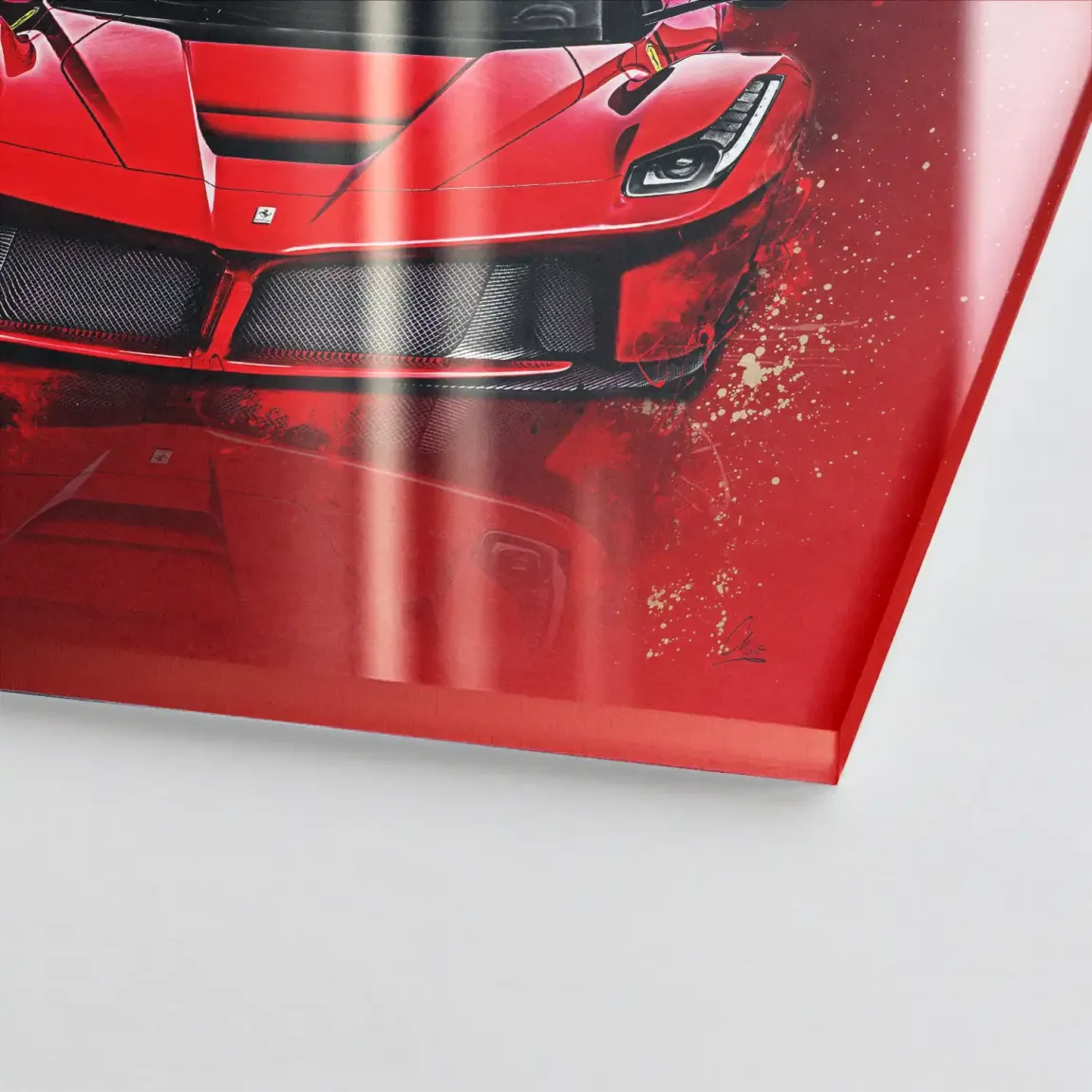 Red Prestige Ferrari Acrylglasbild