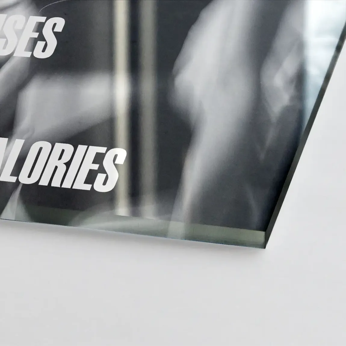 Burn Calories Fitness Acrylglasbild