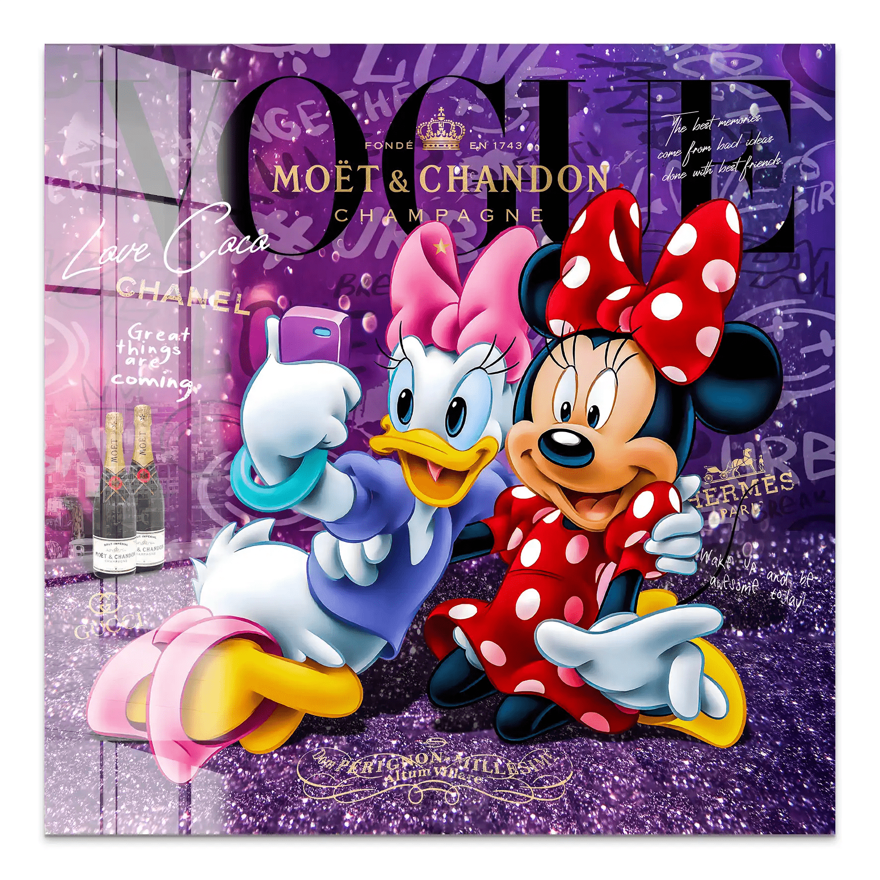 Daisy & Minnie Vogue Acrylglas Bild INGALERIE