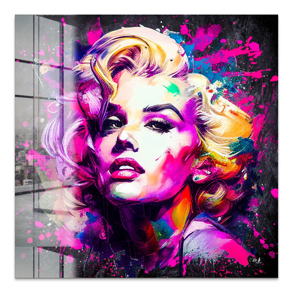 Marilyn Monroe Abstrakt Color Acrylglas Bild INGALERIE