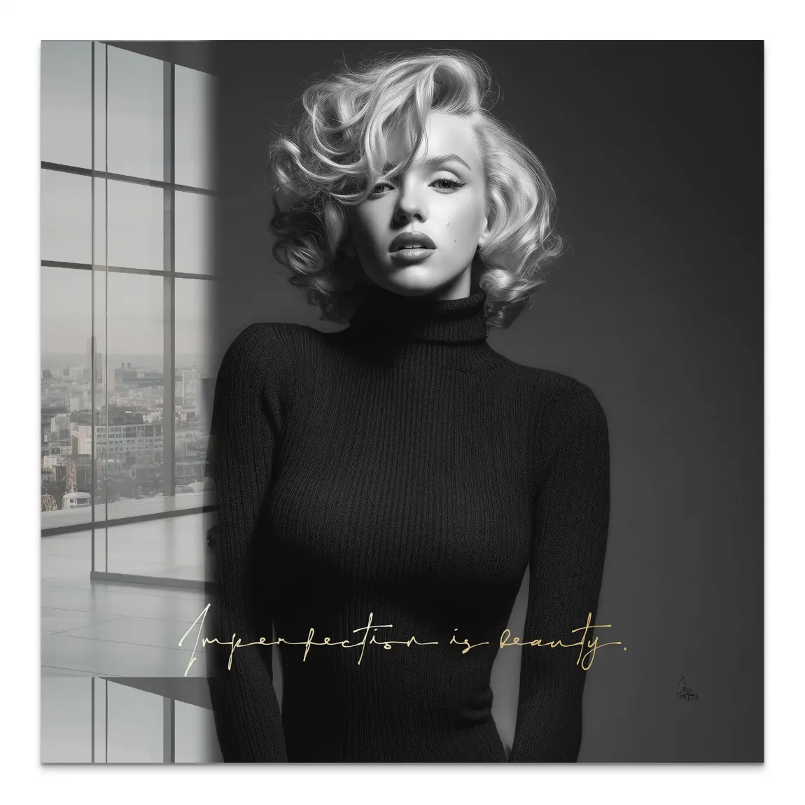 Marilyn Monroe Imperfection Acrylglasbild