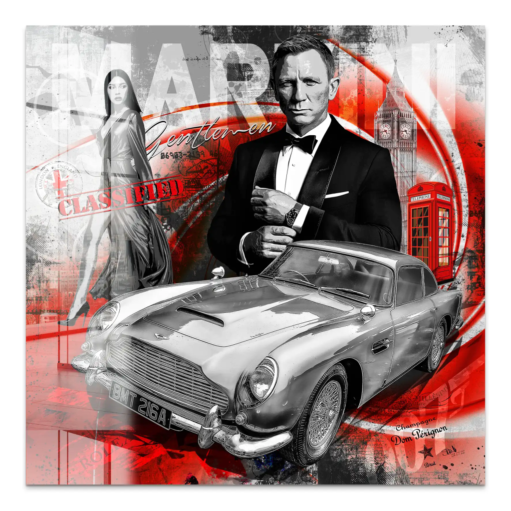 James Bond Modern Connery Style Acrylglas Bild INGALERIE