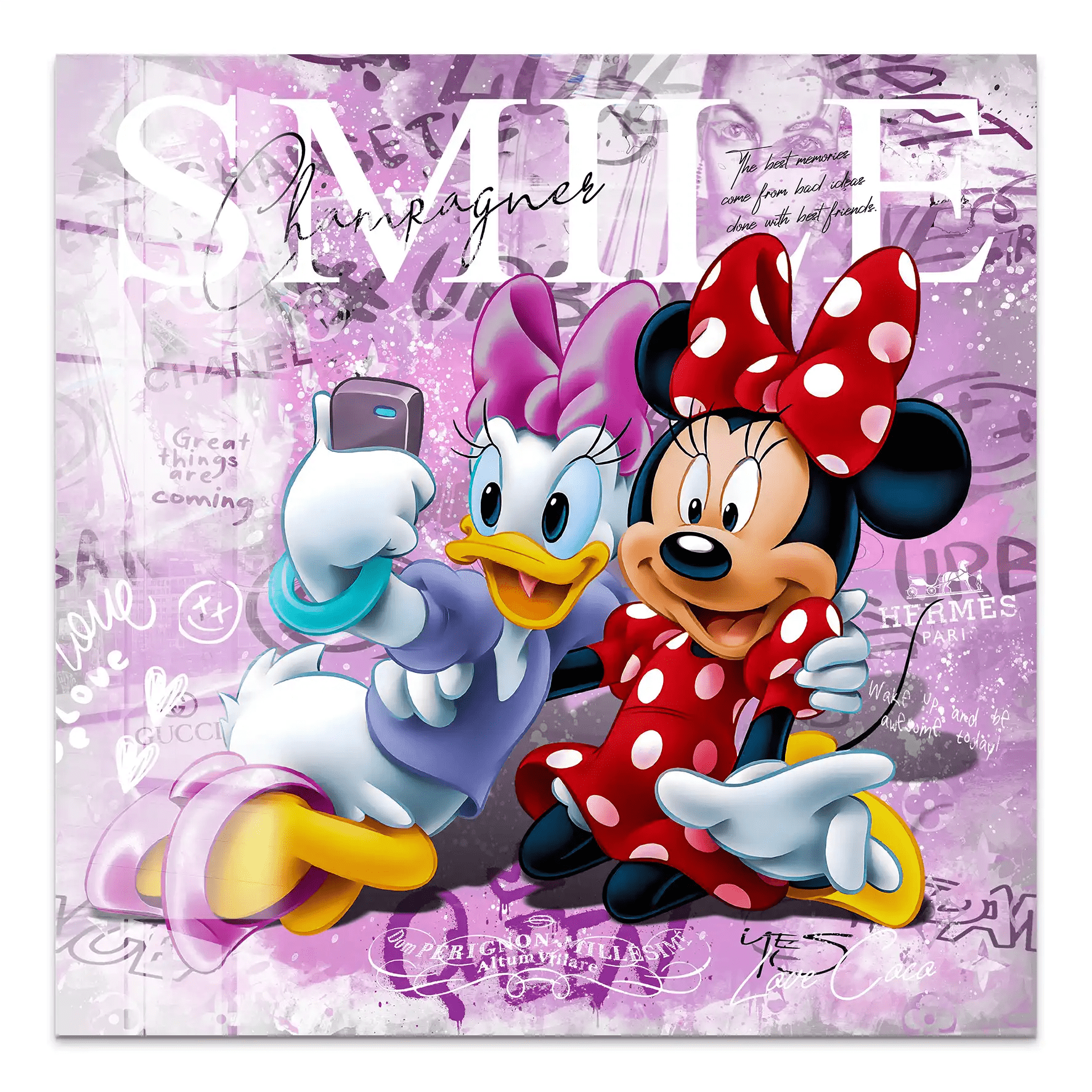 Daisy & Minnie Smile Nr.2 Acrylglas Bild INGALERIE