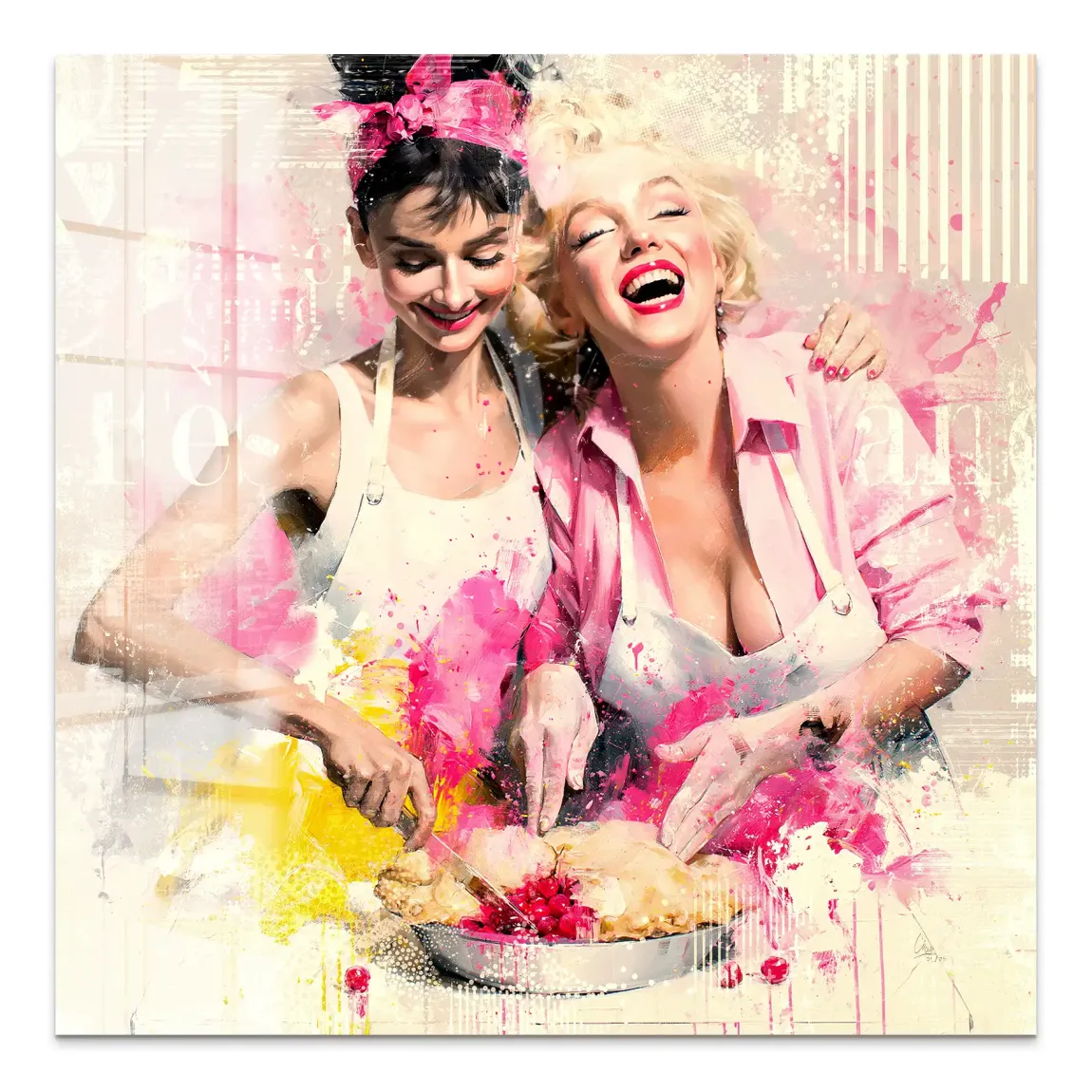 Audrey Marilyn Joy Acrylglasbild