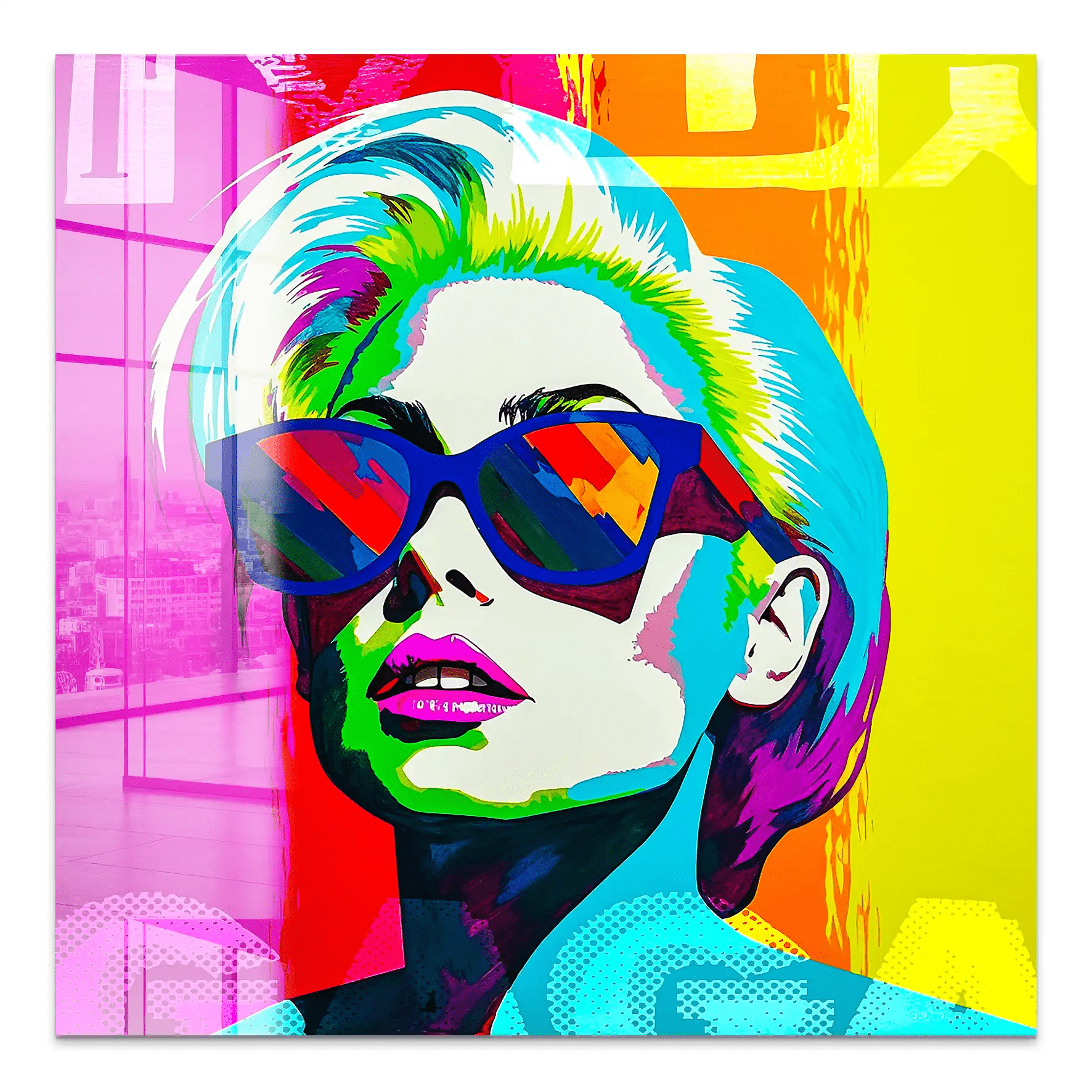 Lady G. Pop Art Acrylglas Bild INGALERIE