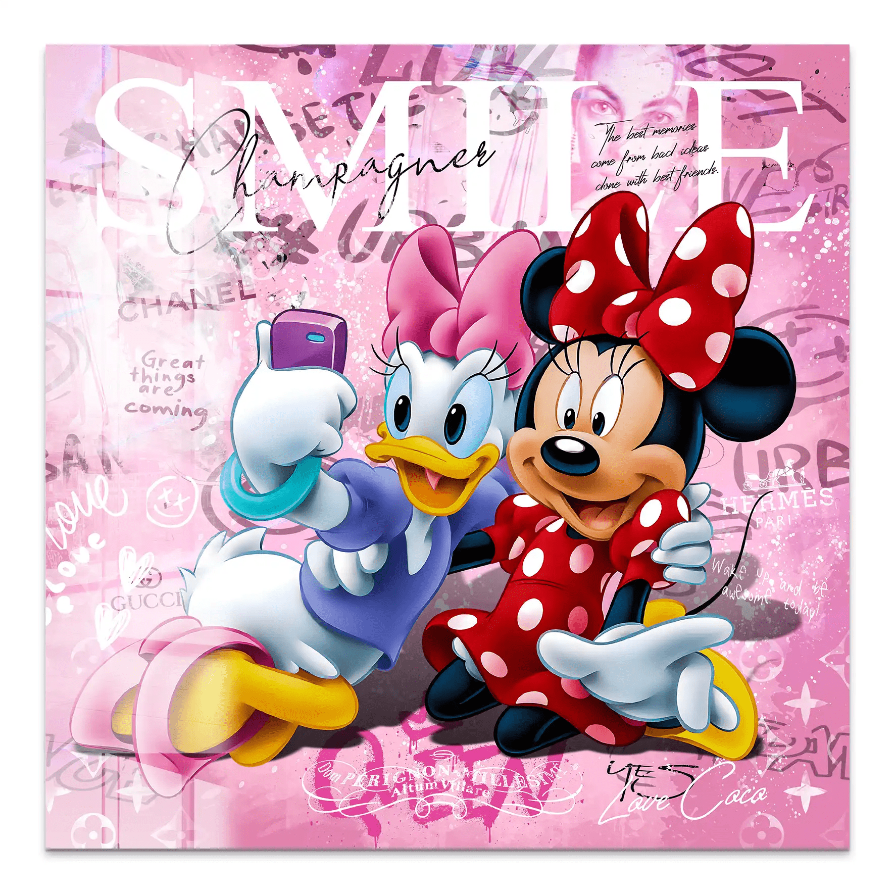 Daisy & Minnie Smile Acrylglas Bild INGALERIE