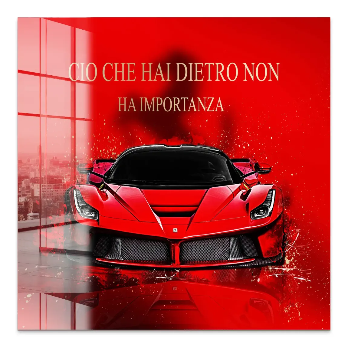 Red Velocity La Ferrari Acrylglas Bild