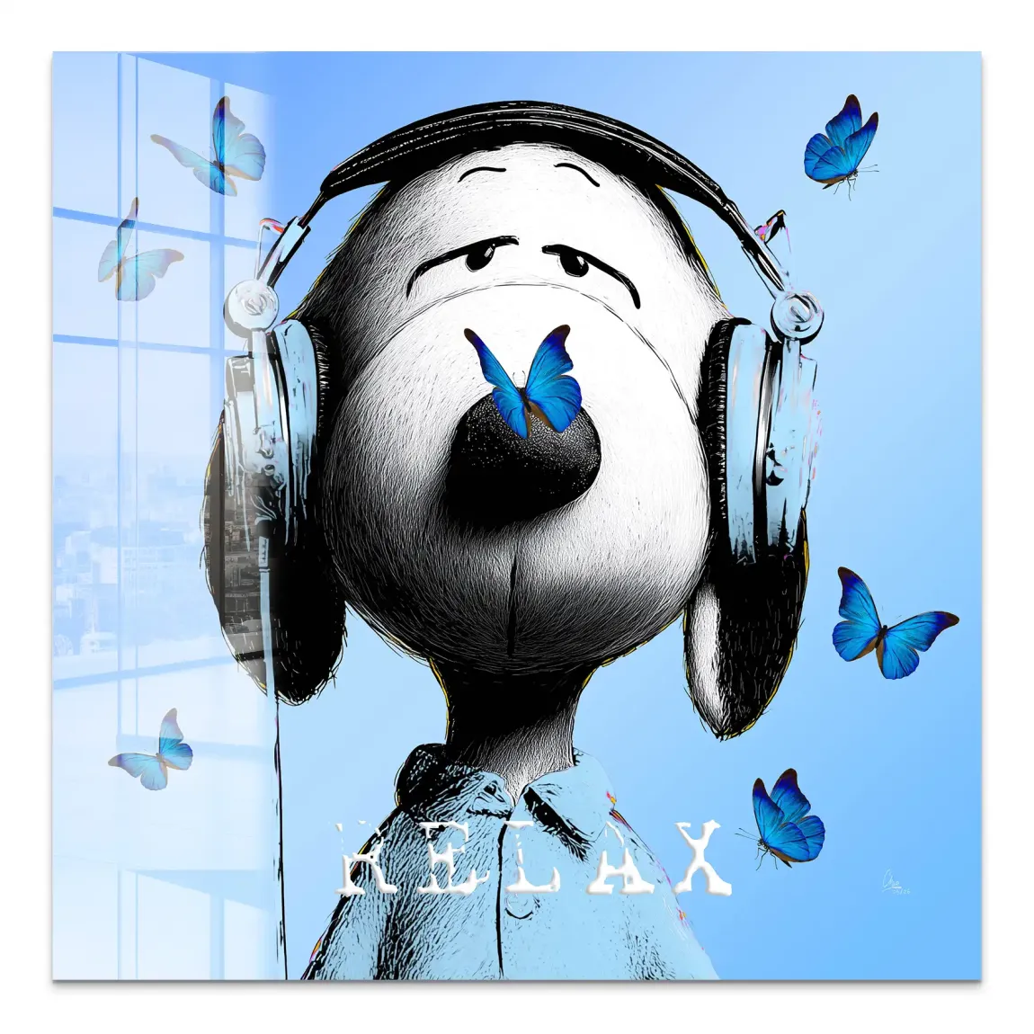 Snoopy Relax Acrylglasbild