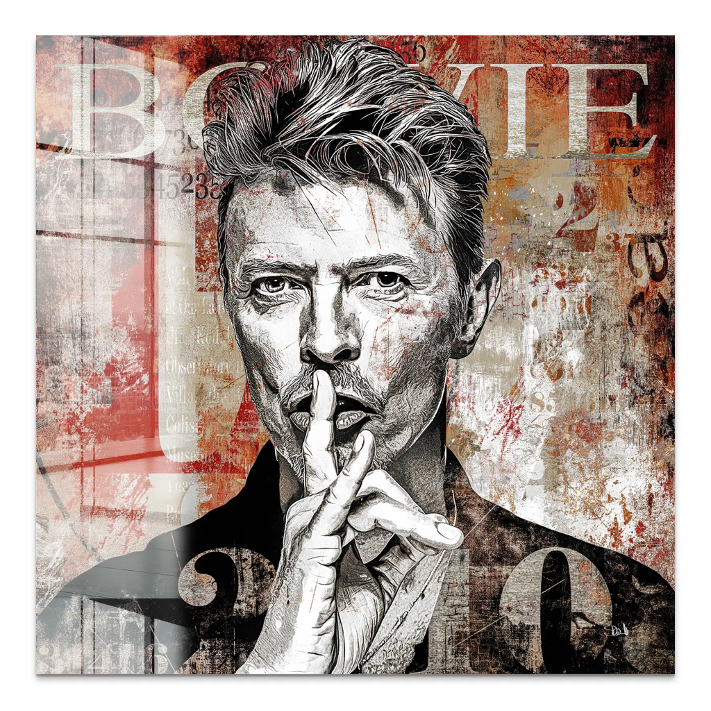 David Bowie Abstrakt Luxury Style Acrylglas Bild INGALERIE