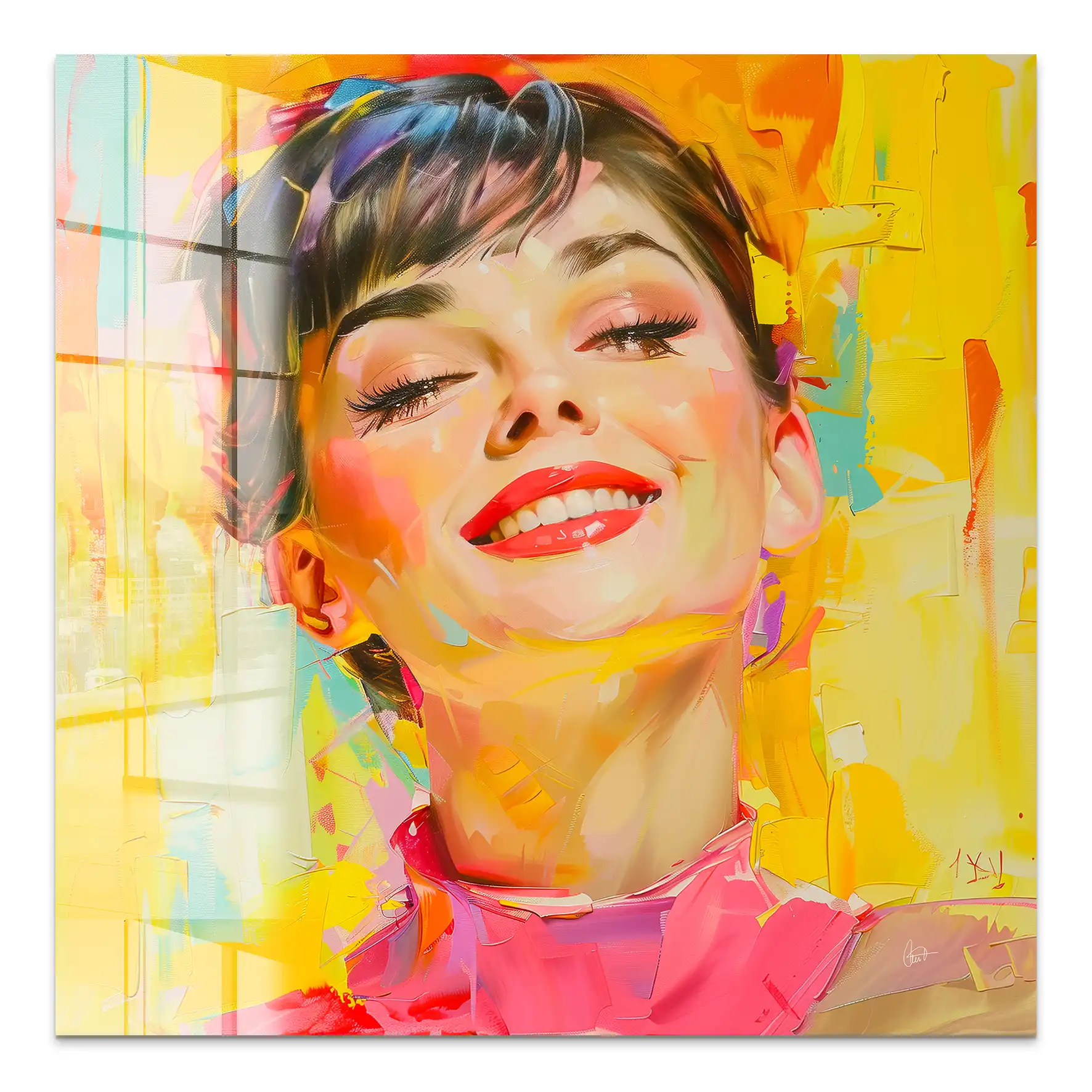 Audrey Modern Art Style Acrylglas Bild INGALERIE