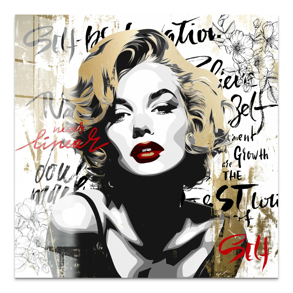 Marilyn Monroe Never Linear Acrylglas Bild INGALERIE