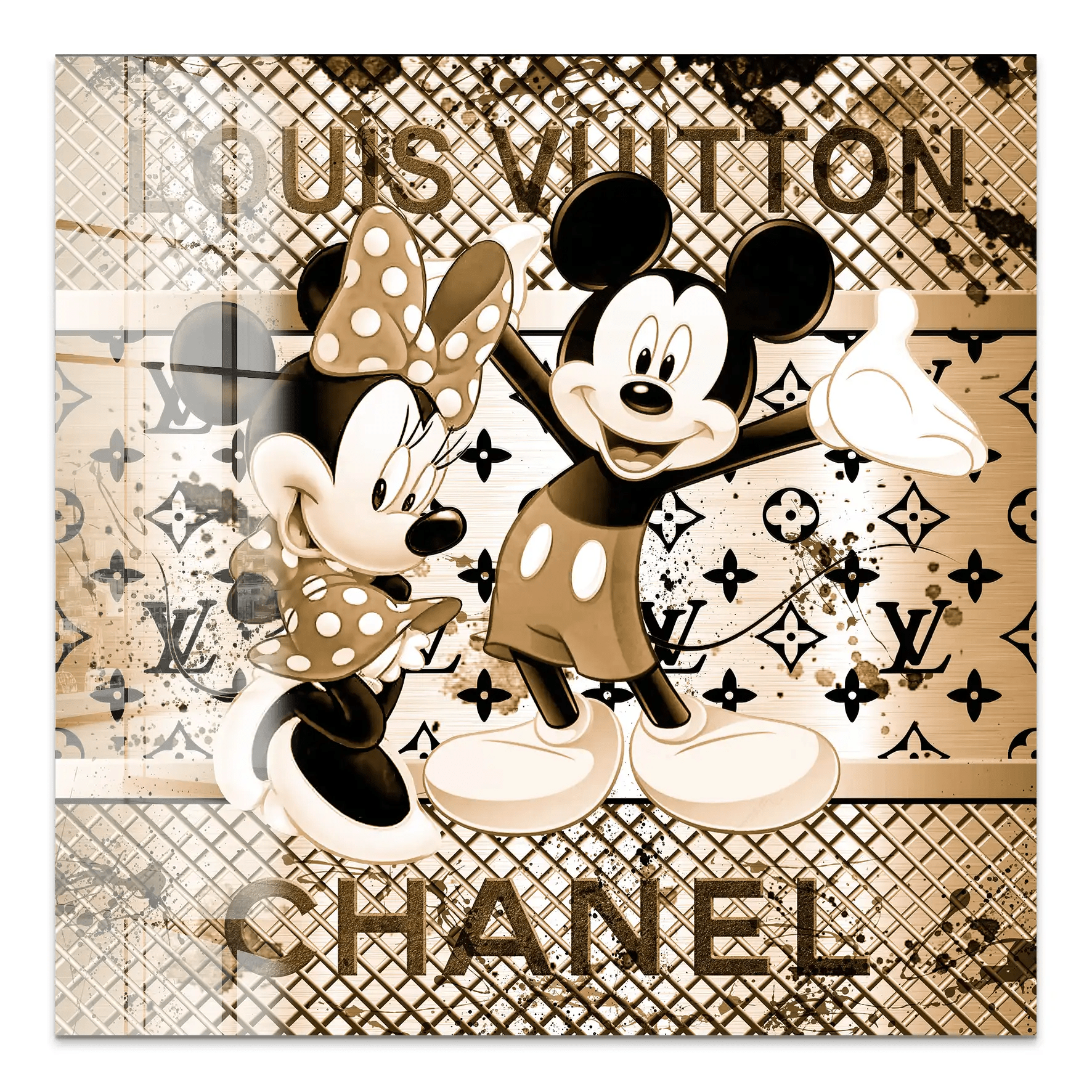 Micky & Minnie Louis Art Acrylglas Bild INGALERIE