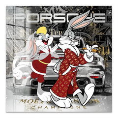 Mr. Bunny Porsche Acrylglas Bild