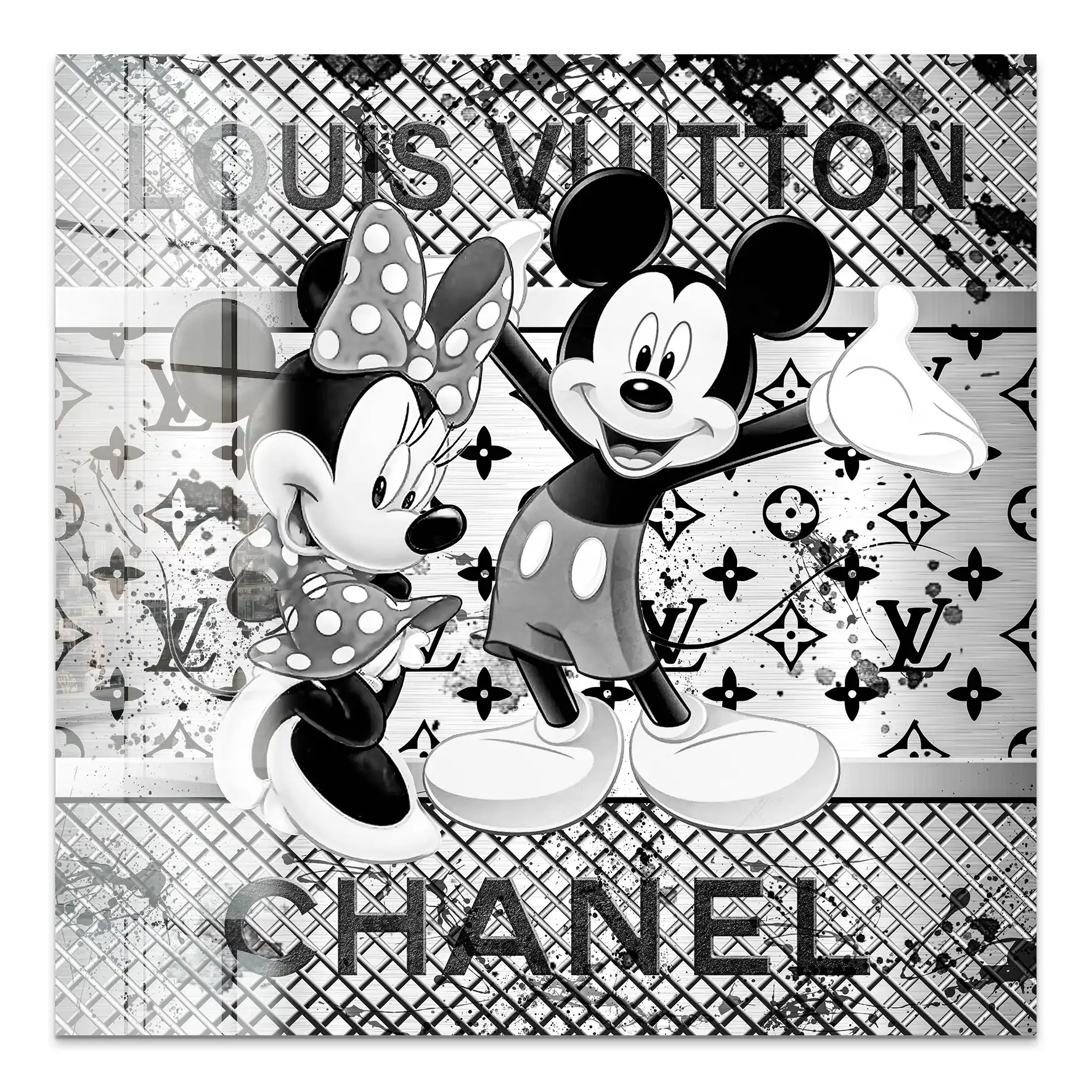 Micky & Minnie Louis Art Nr.2 Acrylglas Bild INGALERIE