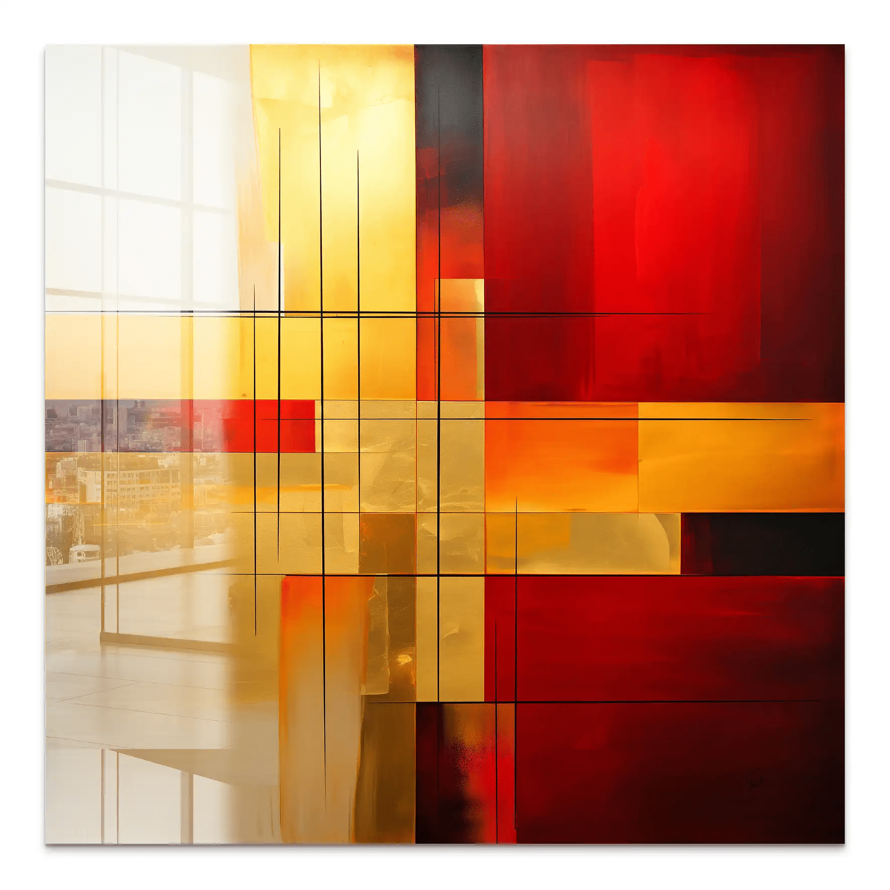 Abstrakt Square Acrylglas Bild INGALERIE